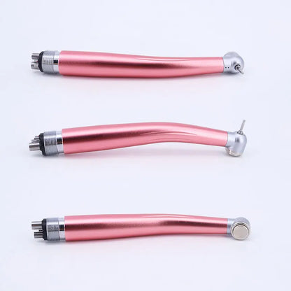 Dental Handpiece Pink Water Spray 2 4 Hole High Rotation Pen Push Button Hand Piece Ceramic Bearing Dentistry Air Turbine
