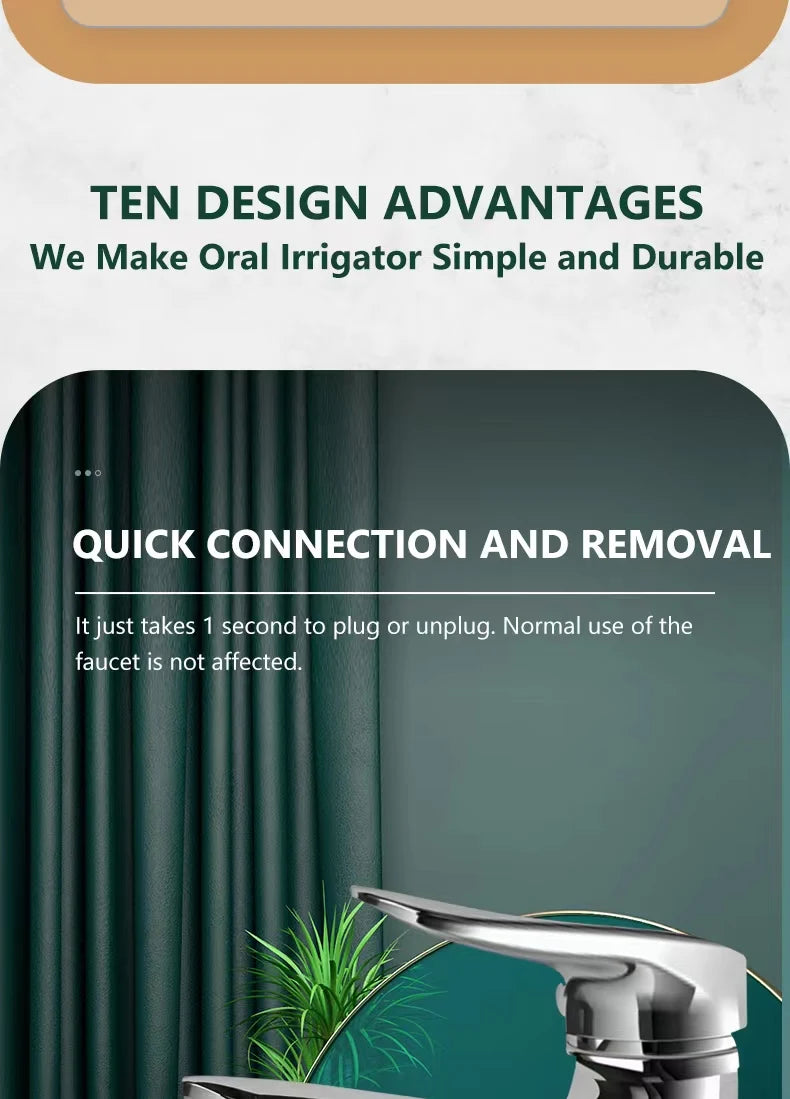 Faucet Dental Scaler Home Portable Dental Scaler No Power Supply For Tartar Removal Oral Cleaning Water Dental Floss