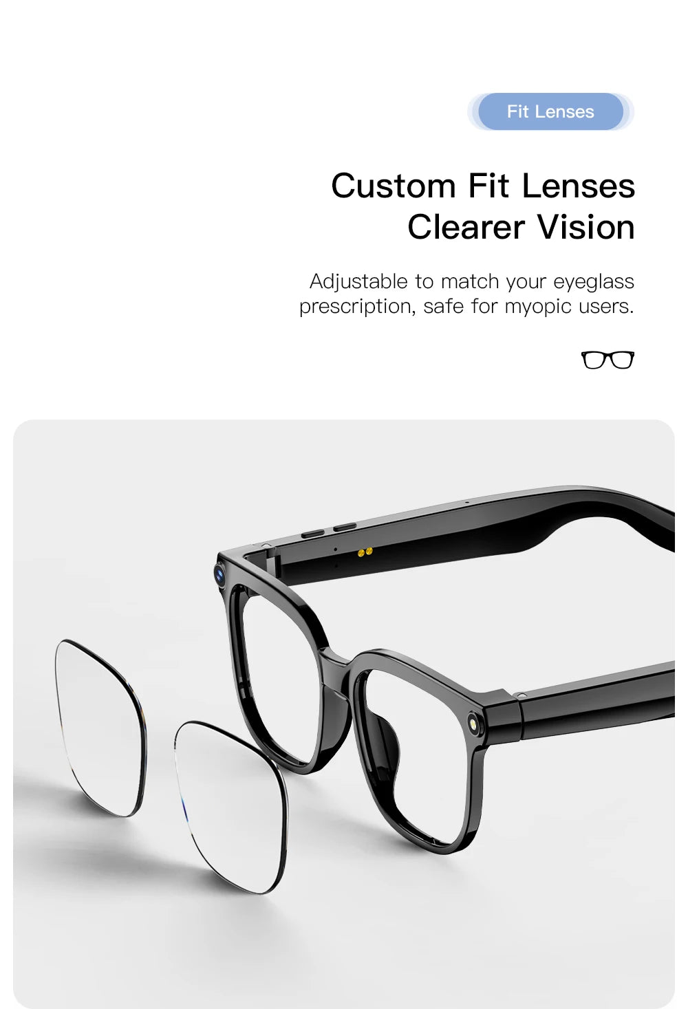 PEJE 2026New 800W Pixel Camera Smart Glasses Men Video Recording AI Photo Recognition Bluetooth Call Voice Translation Sunglasse