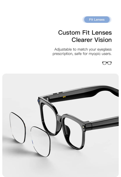 PEJE 2026New 800W Pixel Camera Smart Glasses Men Video Recording AI Photo Recognition Bluetooth Call Voice Translation Sunglasse