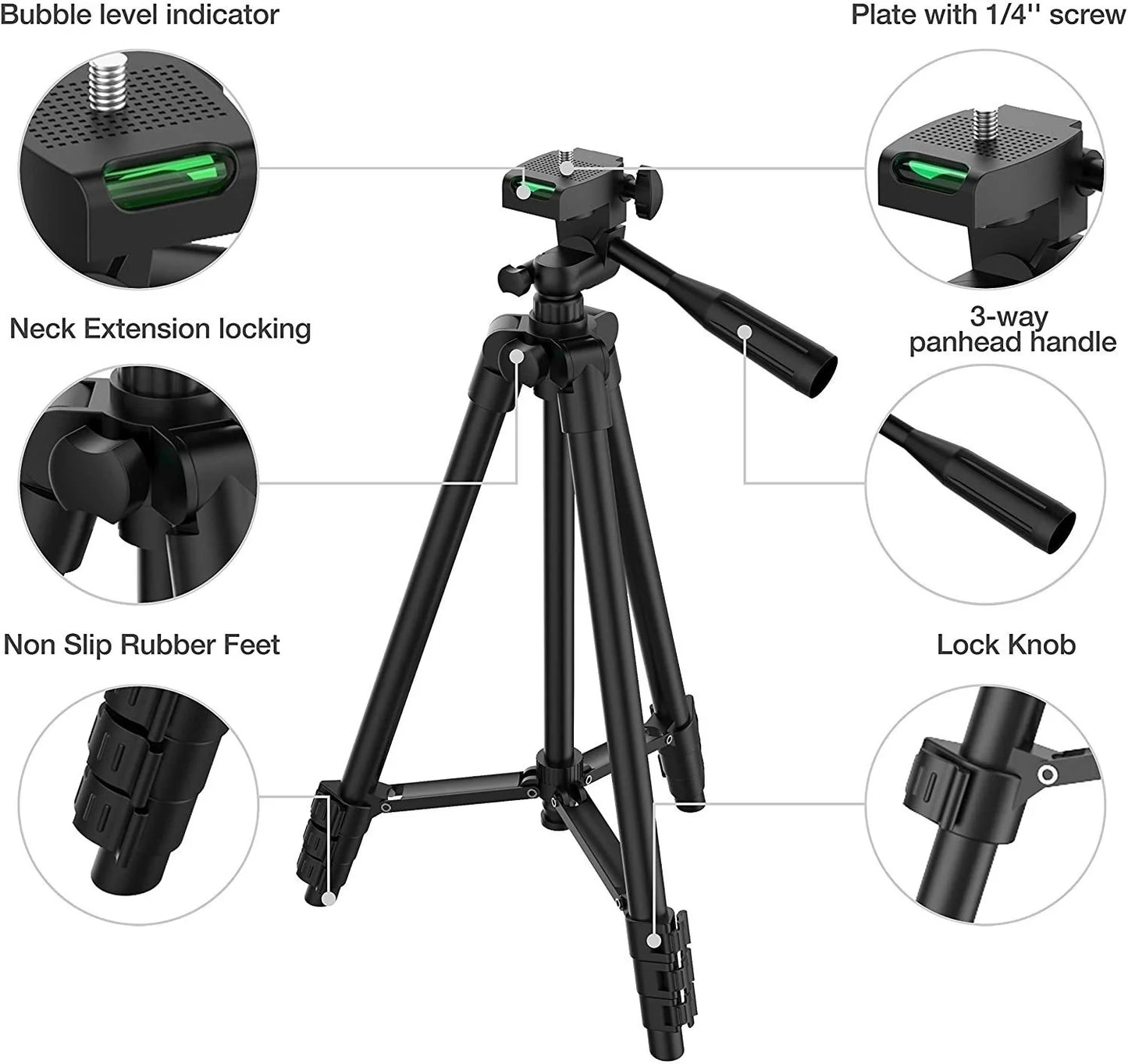 DSLR Tripod Cellphone Tripods For Phone Tripod For Mobile Tripie For Cell Phone Portable Stand Holder Selfie Picture with Gift