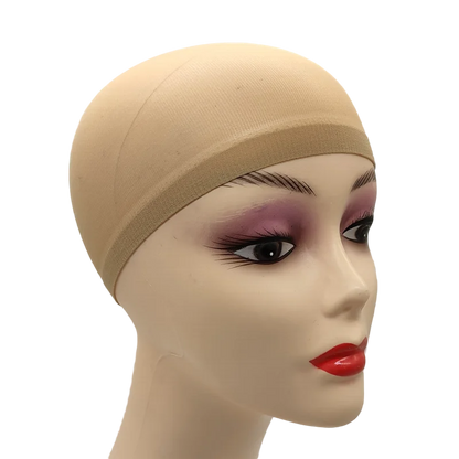 2pcs/Bag Top Stocking Wig Cap Hair Net For Weave Hair Wig Nets Black Brown Stretch Mesh Wig Cap For Making Wigs