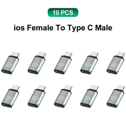 USB C Adapter Type C To Micro To Mini USB Female Converters for IPhone 14 13 Xiaomi Samsung for Lightning Male Charger Adapter