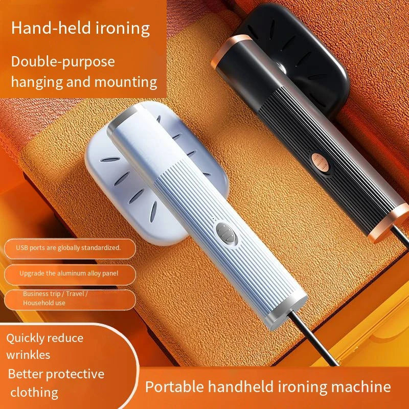 HOMFISH Handheld Iron Steamer 360° Ironing Small Garment Steamer USB Powered Electric Ironing Machine for Fabric Clothes Ironing