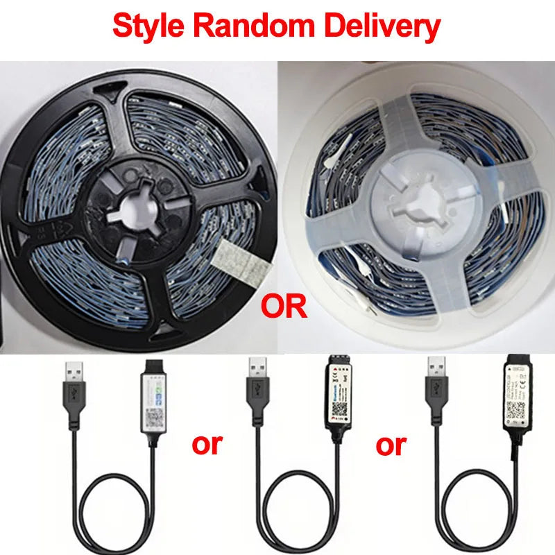 5V LED Strip Lights USB RGB 5050 LED Light Strip Music Sync App Control Luces Led Flexible Lamp for Room Decor TV Backlight