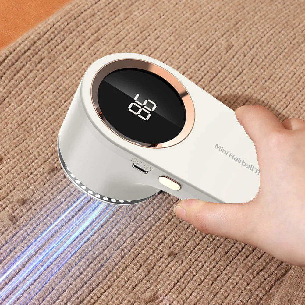 Electric Lint Remover Electric Pellet Fluff Remover Digital Display Debobbler Clothes Shaver Multifunction for Clothes Sweater