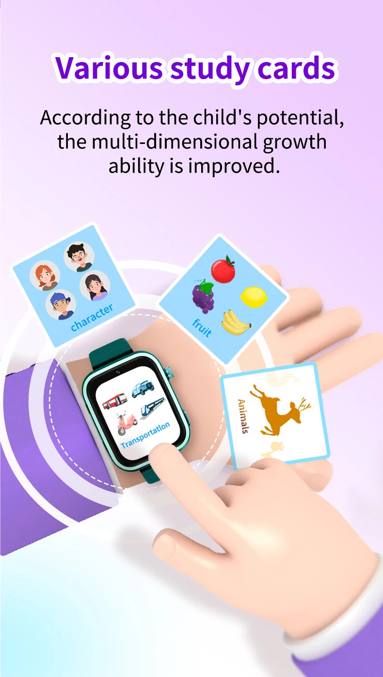Android WhatsApp Smart 4G Video Voice SOS Call Camera Watch GPS WIFI Trace Locate SIM Card Phone Smartwatch for Student Child