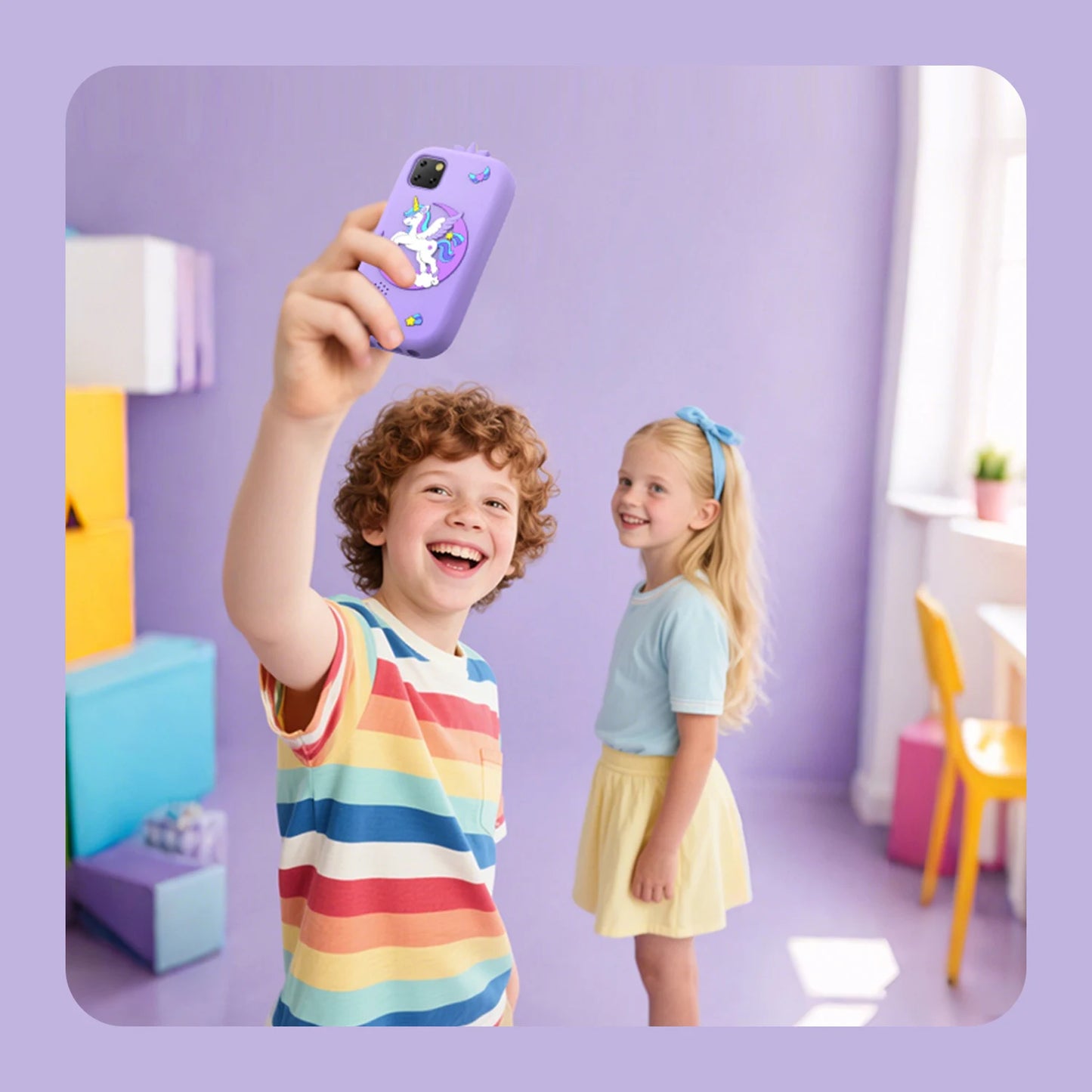 Upgrade Kid Smart Phone Toy 2.8 Inch Touch Video recording Music Player 16 Games Baby Phone for Children Brithday Gifts