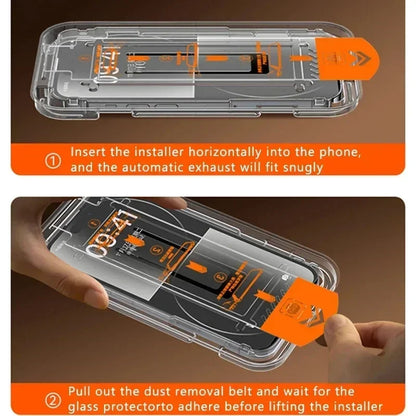 3Pcs Oleophobic Coating Dust Free Easy Installation Screen Protector For iPhone 14 11 13 12 15 16 Pro Max Mini XS X XR Glass