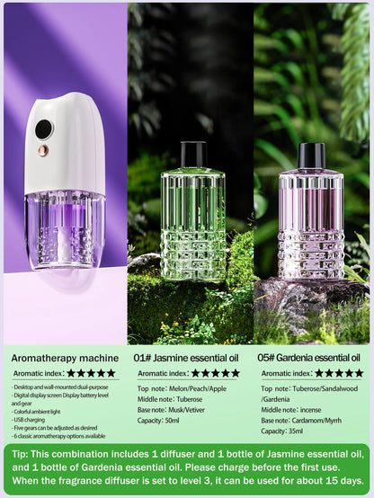 Multifunctional rechargeable portable essential oil diffuser Multiple aroma aromatherapy essential oils can be used in home cars