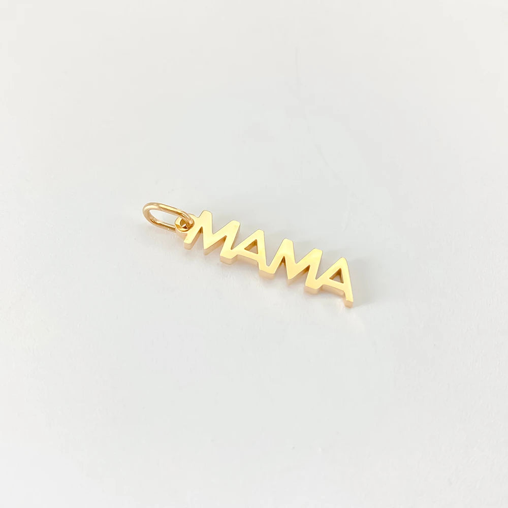 eManco  MAMA LOVE  Pendant  Stainless Steel Letter Hang Ornament For DIY Mother's Day Nacklace Earrings Jewelry Making