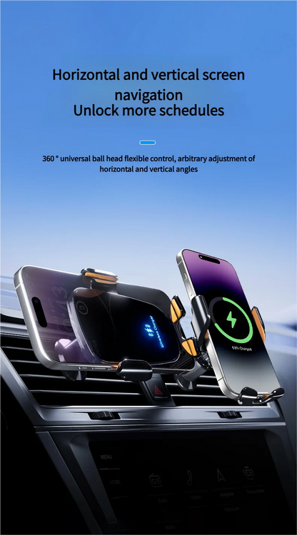Smart Induction Car Phone Holder 15W Fast Charging Suitable For Dashboard Windshield Air Outlet Universal Automotive Supplies