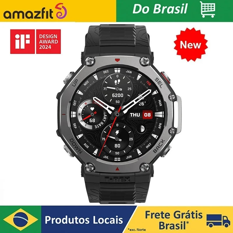 Amazfit T-Rex 3 Smartwatch 48mm AMOLED Display 6 Satellite Systems Dual Band GPS 170 Sports Mode Smart Watch