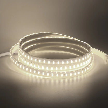 LED Strip Lights 220V 2835 Waterproof LED Tape Ribbon High Brightness 120LEDs/m Flexible Outdoor Lamp With EU Power Plug