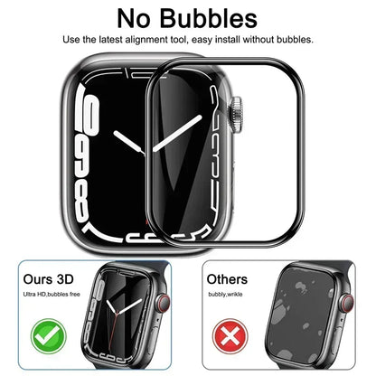 1/2/3/4/5PCS Screen Protector For Apple Watch Series 10 9-8-7-6 5 Se 42-46mm ultra2 49mm 41mm-45mm-40mm-44mm 3D Film Accessories