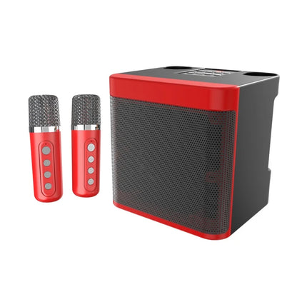 Karaoke Machine for Adults, Portable Bluetooth Karaoke Microphone Singing Speaker Karaoke Player with 2 Wireless Mic Home Party