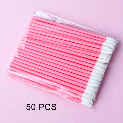 5/50/100 Pcs Lip Brushes Soft Cosmetic Lip Brush Lipstick Lip Glossy Wands Cleaner Applicator Eyeshadow Makeup Brush Tool