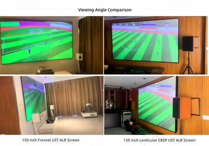 F16UST New Gen Cinema-Pro Fresnel PET ALR Projection Screen for UST Laser Projector Fixed Frame Screen 16:9 8K UHD