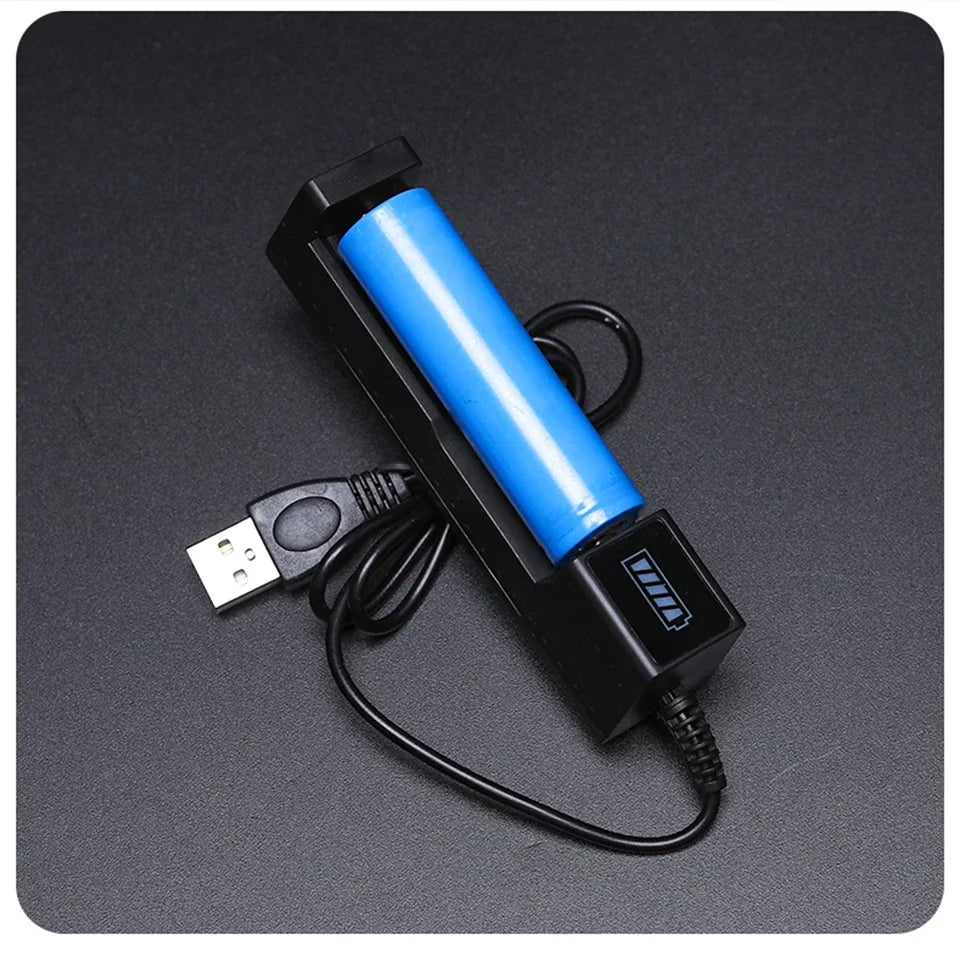 18650 Battery Charger 1-4 Slots Dual 18650 Charging 3.7V  Rechargeable Lithium Battery USB Charger For 16340 14500 18650 26650