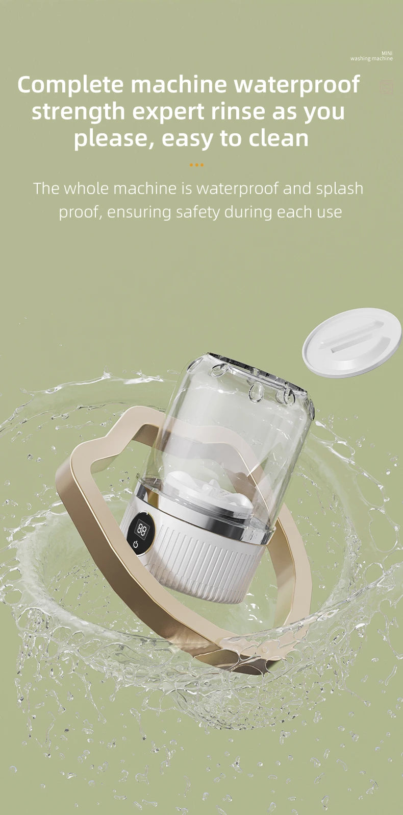 Mini Household Electric Washing Cup Underwear Socks Small Wireless Charging Washing Machine Pet clothes washing machine