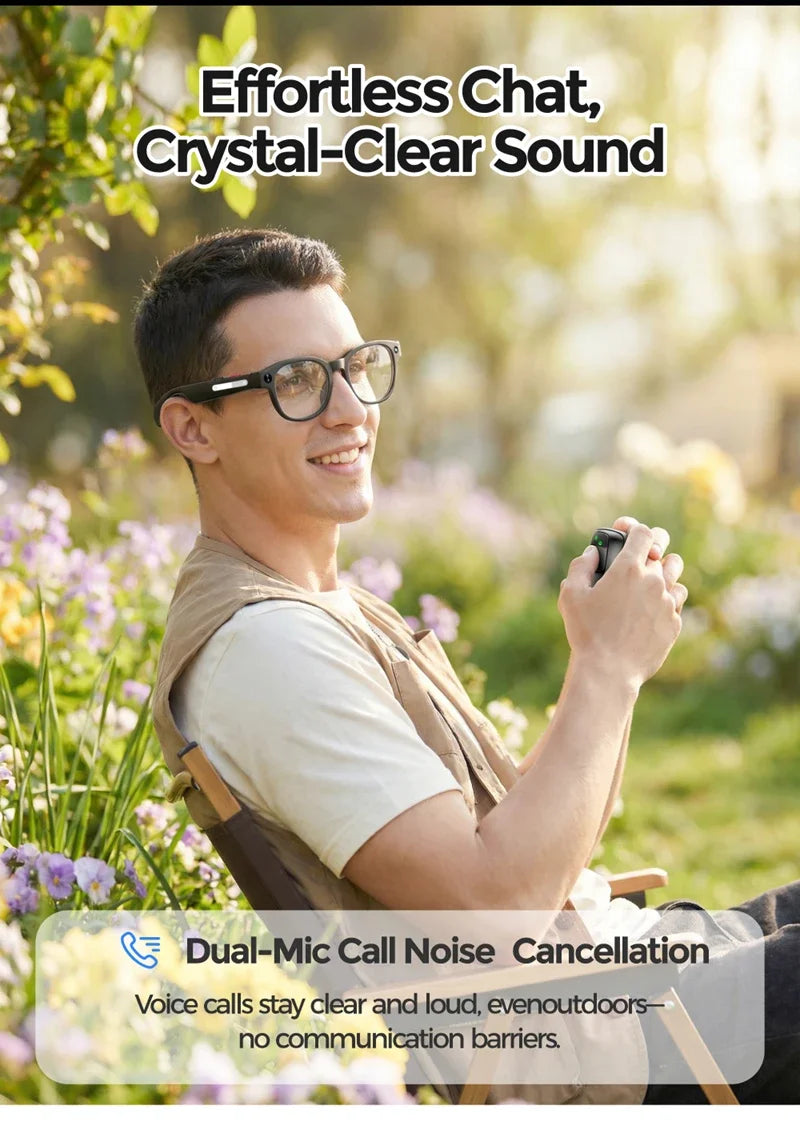 Xiaomi 4K AI Camera Glasses 800MP Multifunctional Photochromic Smart Glasses Bluetooth Calling Photo Video Music Translation New