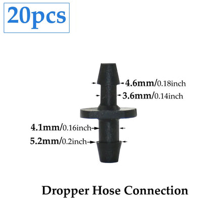 2L 4L 8L Irrigation Drippers Fitting 2/4-way Arrow Dropper Connector Cross Water Splitter Emitter Micro Drip Irrigation System
