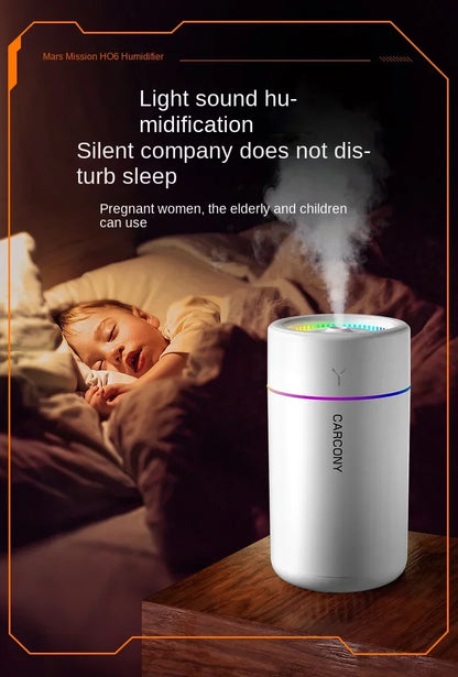 280ML Powerful and Efficient Air Humidifier Aromatherapy Aroma Diffuser Essential Oil Color-Changing Lights for Home Car Bedroom