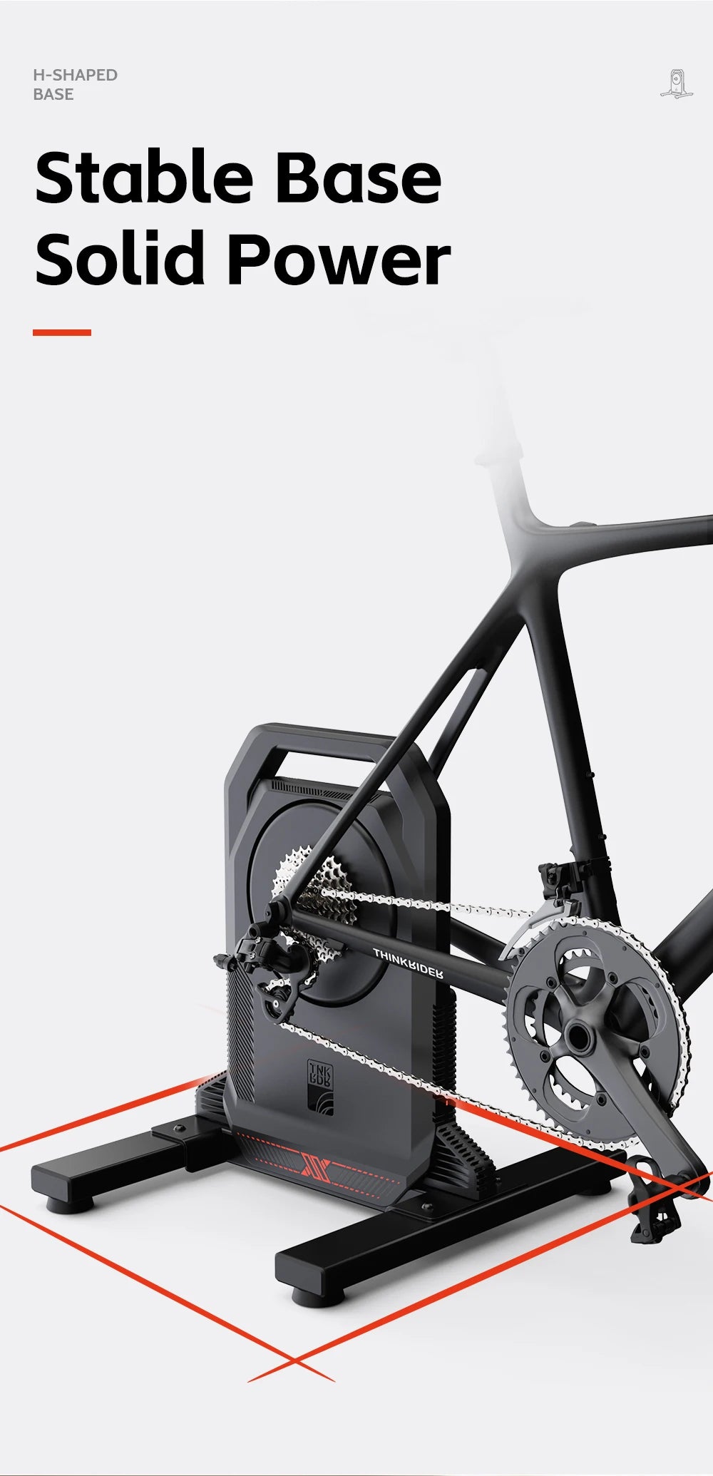ThinkRider XXPRO Direct Drive  Smart Bike Trainer Max 2500W Indoor Training Generate electricity by oneself Bicycle Roller