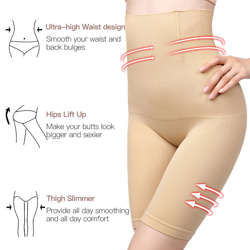Qtree Plus Size XS-5XL High Waist Trainer Shapewear Corset Women Body Shaper Pants Slimming Tummy Control Shorts Belly Trimmer