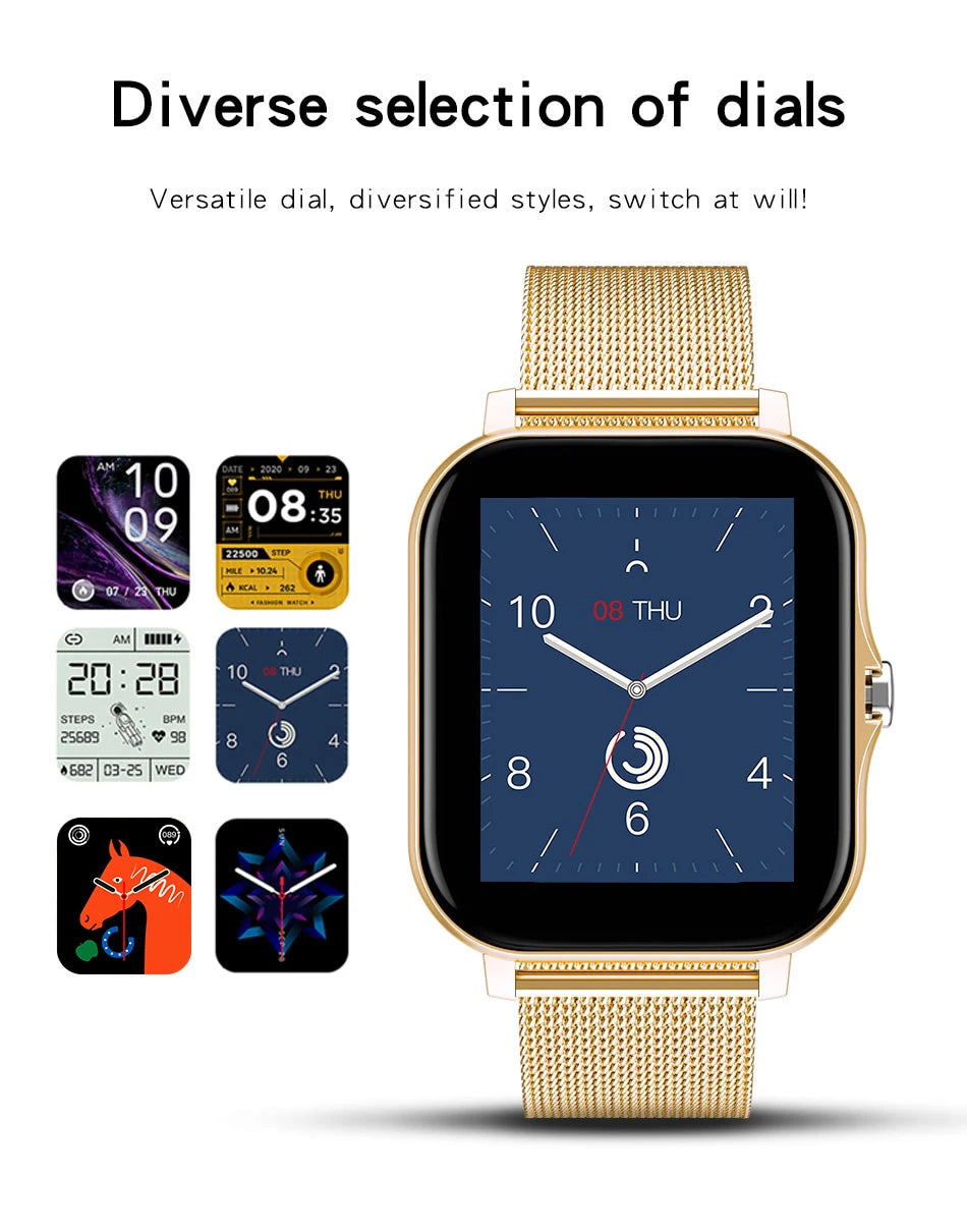 2026 Smartwatch Android Phone 1.44''Inch HD Screen Bluetooth Call Blood Oxygen/Pressure Monitoring Smart Watch Women Men Gift