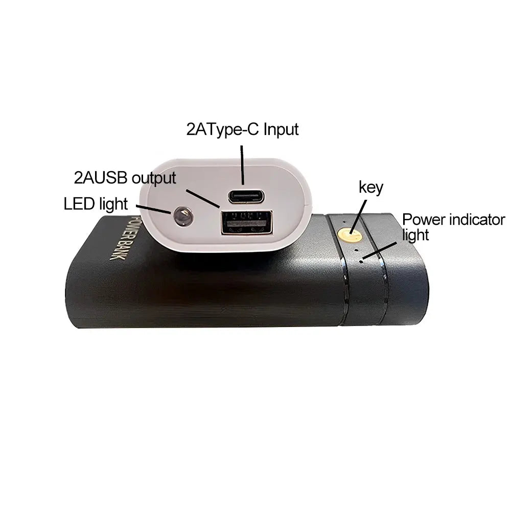 Solder-Free Mobile Power Supply Kit 3* 18650 Rechargeable Battery DIY Charging Storage Box 5V 2A USB Power Supply Shell
