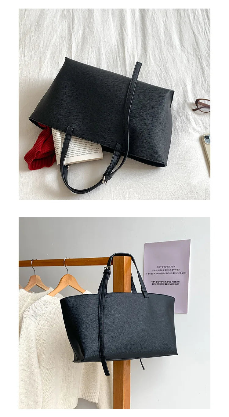 Casual Soft Tote Women Bag PU Leather Shoulder Bags for Women 2026 NEW High Quality Handbags and Purses Large Shopper Purses