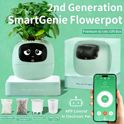 Smart Plant Endless Fun Over 49 Rich Expressions,7 Smart Sensors,ai Chips Make Raising Plants Easy And Fun