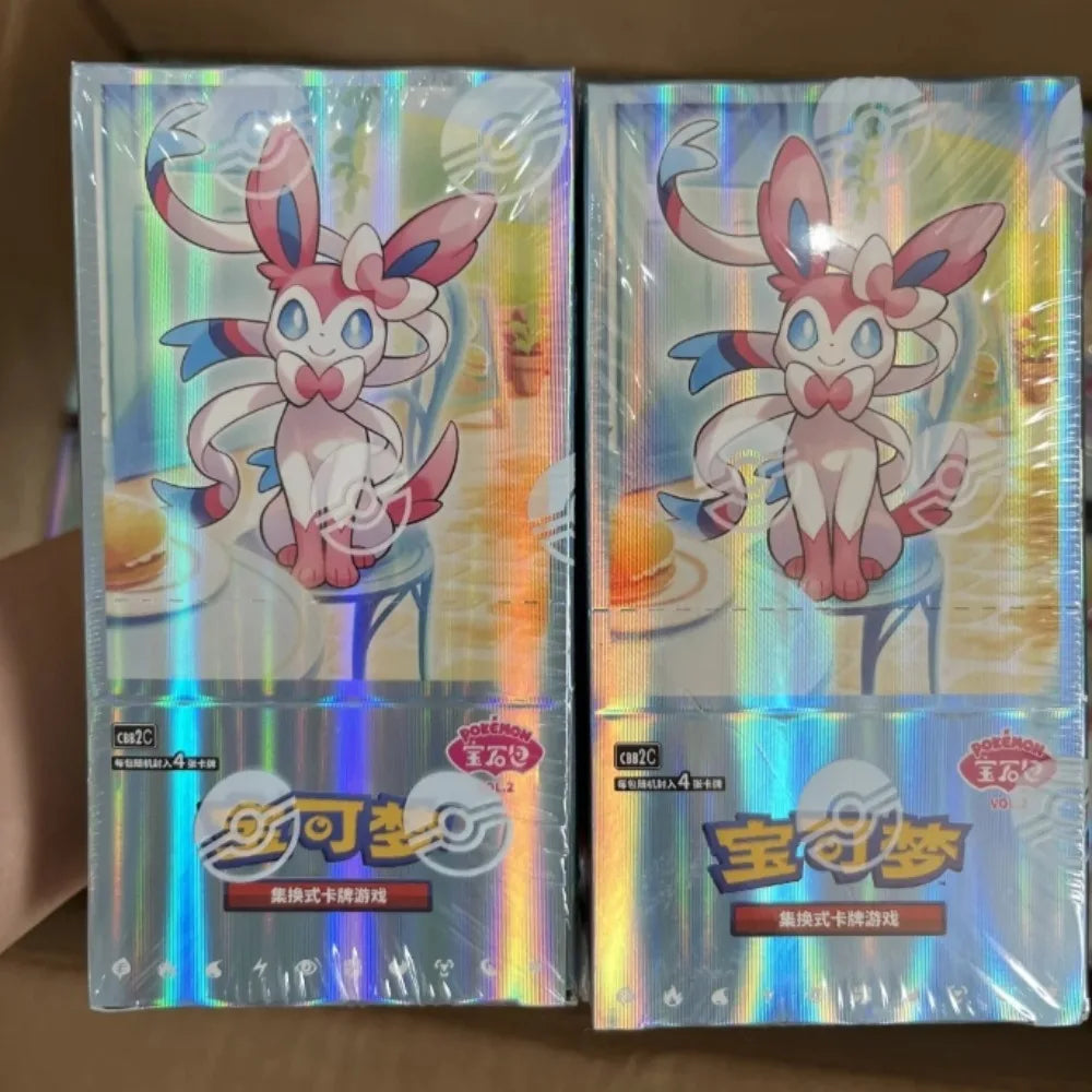 100%Original Pokemon Gem Pack Vol1 2 3 4 5 Cards Anime Pokemon PTCG Trading Gem Bag Cards Collected Toy Social Birthday Gift