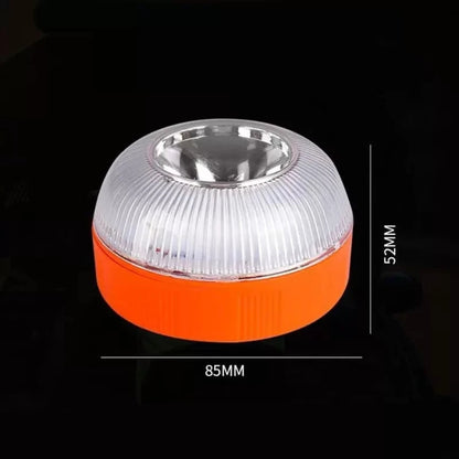 Car Emergency Beacon Light USB Rechargeable Magnetic Induction Auto Strobe Flashing Warning Light Help Flash Safety Signal Lamp