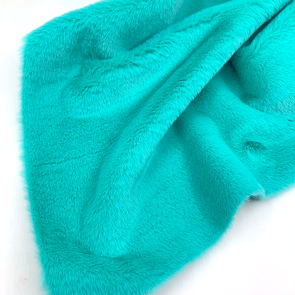 1Pcs 50/80/160cm Faux Rabbit Fur Fabric 100% Polyester 10mm Pile Super Soft Plush Fabric For Handmade Stuffed Toys Sewing Fabric