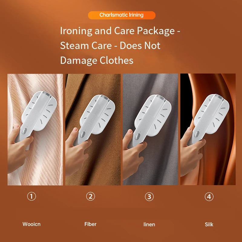 HOMFISH Handheld Iron Steamer 360° Ironing Small Garment Steamer USB Powered Electric Ironing Machine for Fabric Clothes Ironing