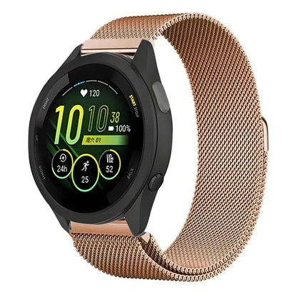 20mm 22mm Magnetic Milanese Strap for Garmin Forerunner165 55 645 265 965 255/Active 5/Vivoactive Comfortabe Band Garmin Venu 3