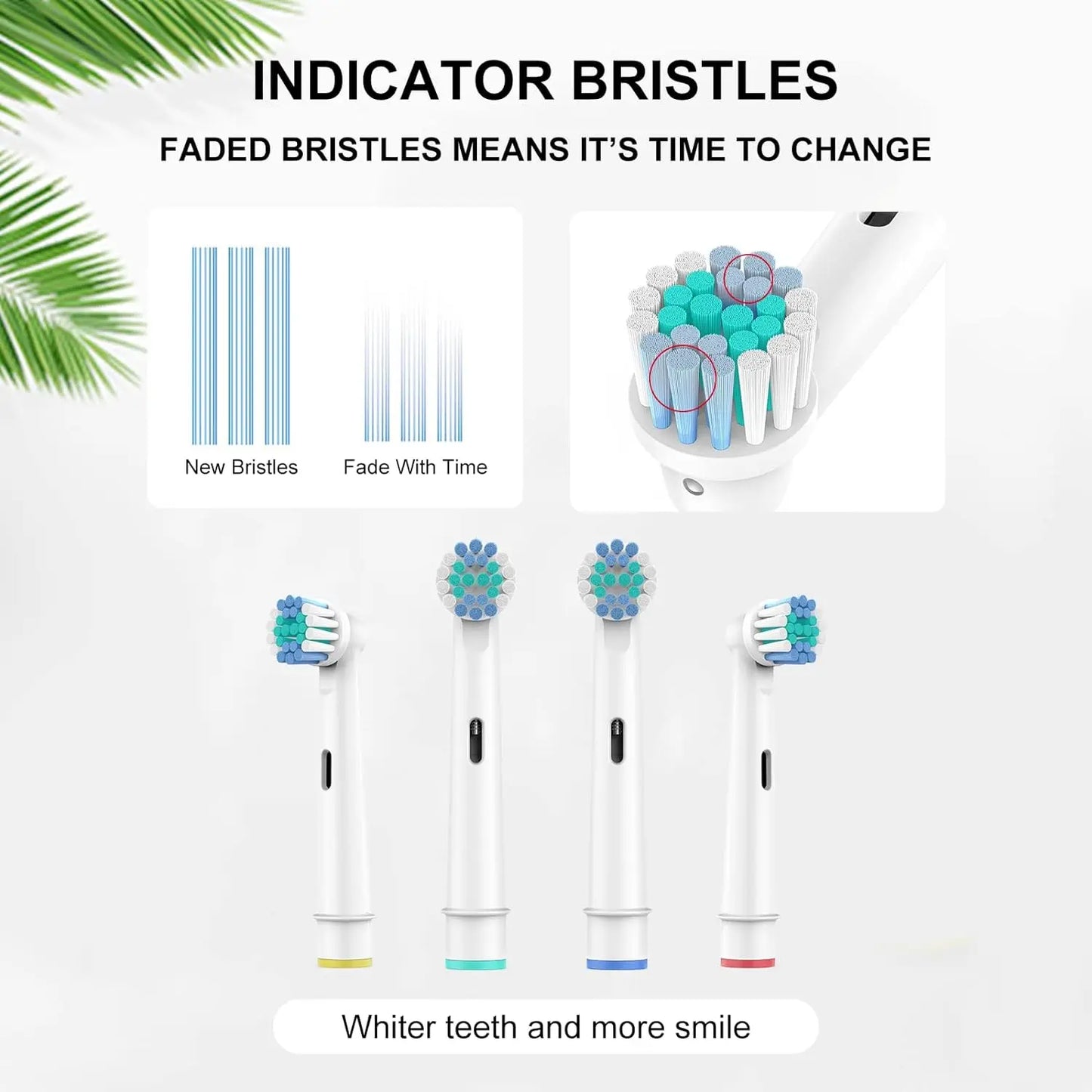 Replacement Toothbrush Heads For Oral-B Braun Electric Precision Clean Brush Heads Refill for 7000/Pro 1000/9600/ 5000/3000/8000