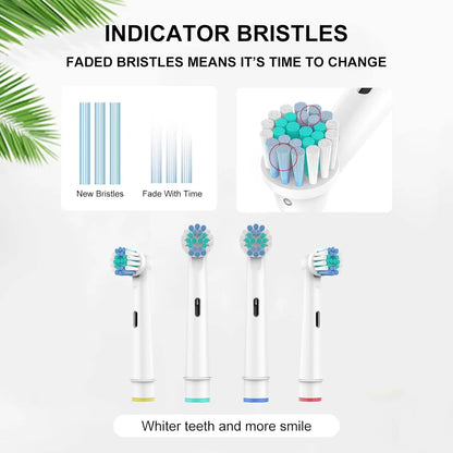 Replacement Toothbrush Heads For Oral-B Braun Electric Precision Clean Brush Heads Refill for 7000/Pro 1000/9600/ 5000/3000/8000