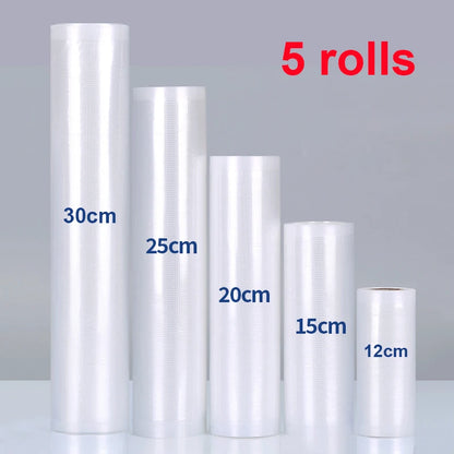 Food Vacuum Bags Sealer Storage Bags 5 Size For Kitchen Vacuum Sealer to Keep Food Fresh Saver Vacuum Packed Bags