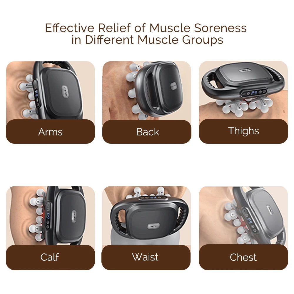 22-Head Fascia Gun High-Frequency Vibration Body Massage Gun Back and Waist Massager Neck Shoulder Massager Muscle masajeador