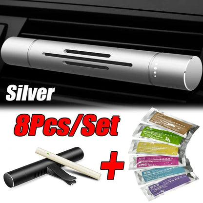 8Pc/Set Car Air Vent Perfume Car Air Freshener Flavoring Smell Aroma Car Perfumes Air Freshener Parfum Auto Interior Accessories