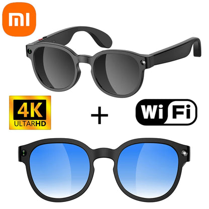 Xiaomi 4K AI Camera Glasses 800MP Multifunctional Photochromic Smart Glasses Bluetooth Calling Photo Video Music Translation New
