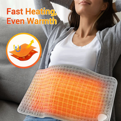 2 In 1 Electric Heating Pad Warming Waist Belt  Abdomen Shoulder Back Pain Relief Hot Compress Physiotherapy Thermal Blanket