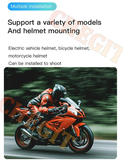 4K WiFi HD POV Magnetic Mini Action Camera Wireless Pocket Video Vlog Cam Helmet Motorcycle Bicycle Sports Holder Mount Recorder