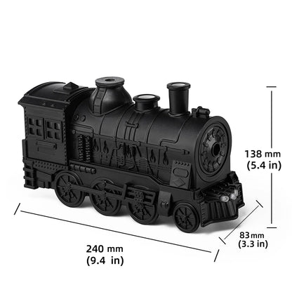 Retro Mini Train Shape Aromatherapy Essential Oil Diffuser Ultrasonic Cool Mist Air Humidifier with Lamp Aroma Difusor Atomizer