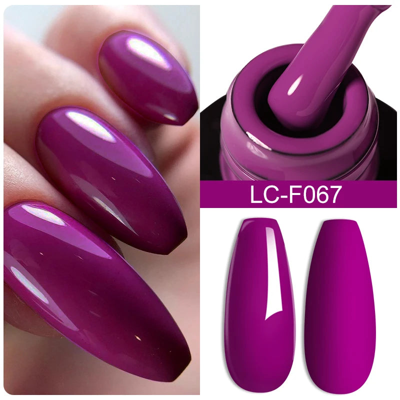 LILYCUTE 7ml White Color Gel Nail Polish Semi Permanent UV Gel Polish Gorgeous Full Coverage Soak Off UV LED Nail Gel Varnishes