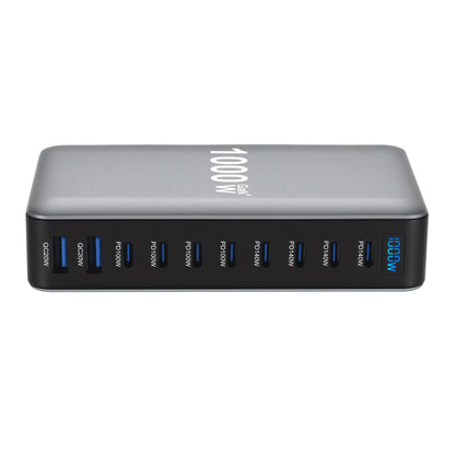 800W GaN Charger USB C Fast Desktop 10-port USB Type C PD3.1 Charger Fast Charging for iPhone 16 15 14 Samsung S24 Xiaomi Laptop