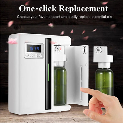 Smart Scent Machine Aroma Diffuser Wall Mounted Hotel 160ML Essential Oil Diffuser With Fan For Large Area Hotel Lobby Office